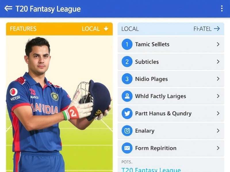 T20 Fantasy League Local Features
